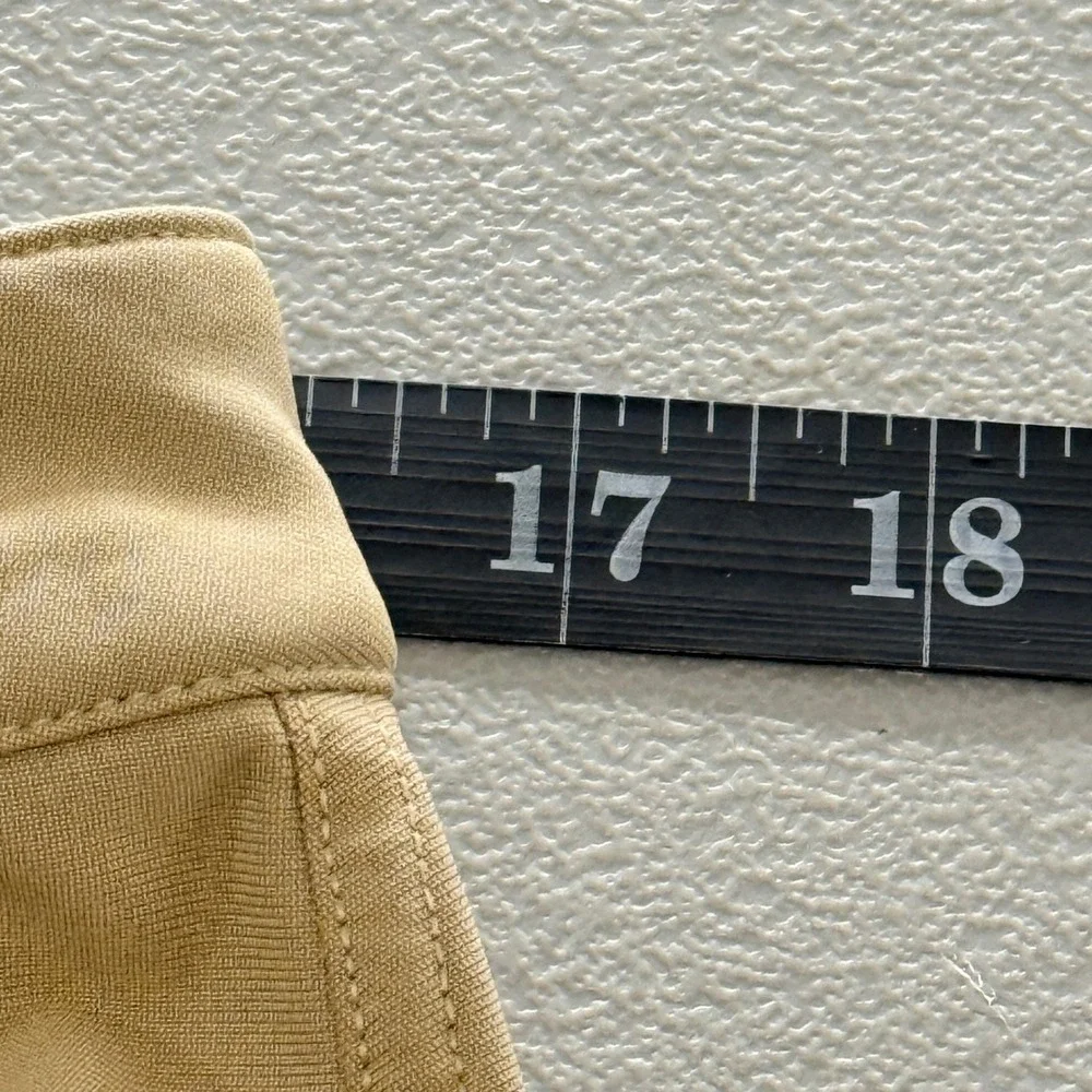Lululemon Commission Pant Slim Mens sz 31 32x28 Tan Warpstreme Chino Preppy